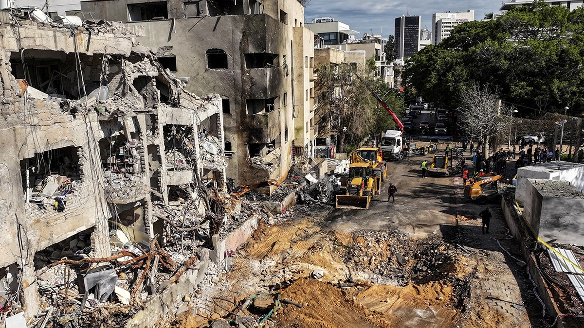 Buildings in Tel Aviv, Israel damaged after attacks with Iran