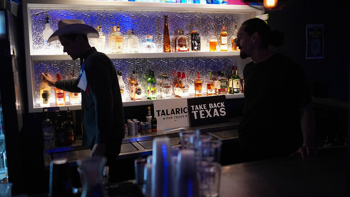 James Talarico supporters attending a primary election watch party in Austin, Texas.
