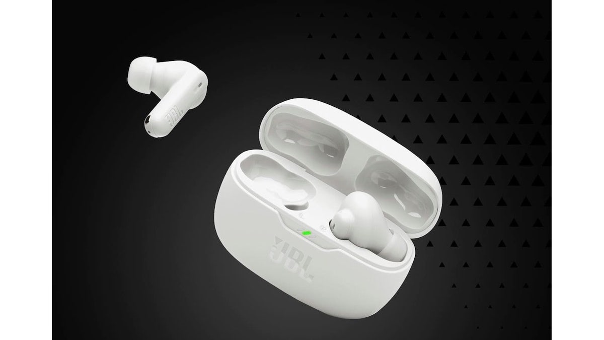 The charging case offers up to three charges on a full battery.