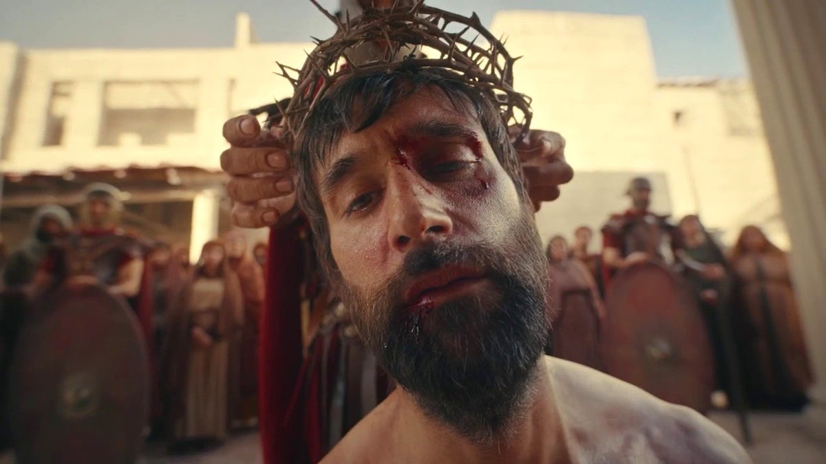 Jesus being crowned with the crown of thorns