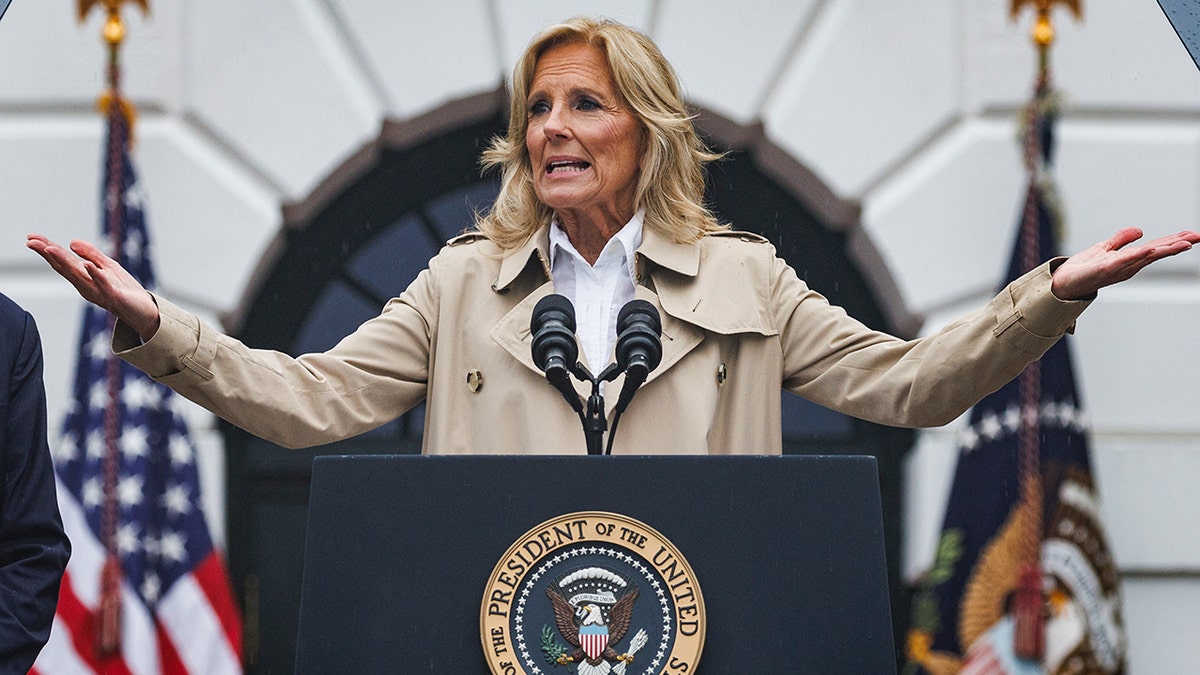 La entonces primera dama Jill Biden 2024
