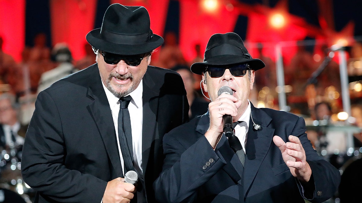 Jim Belushi and Dan Akroyd star as the Blues Brothers