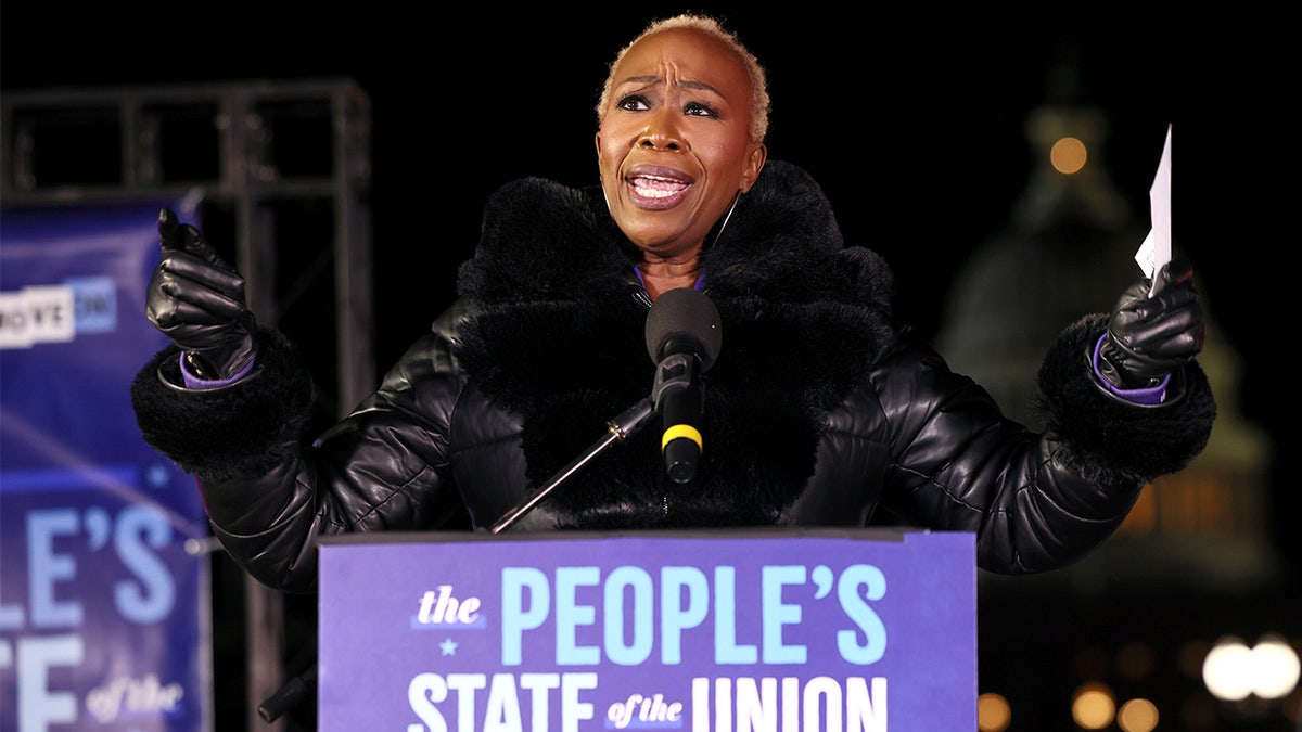 Joy Reid speaks at rally outside U.S. Capitol.