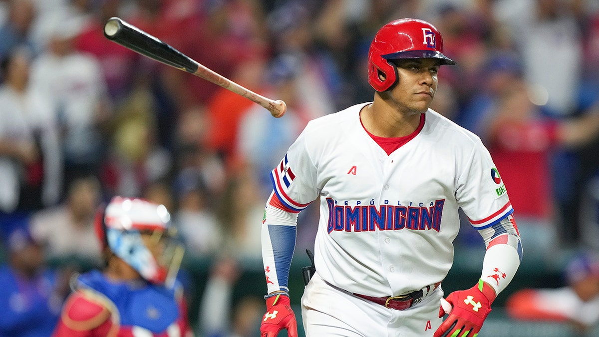 Juan Soto after hitting home run