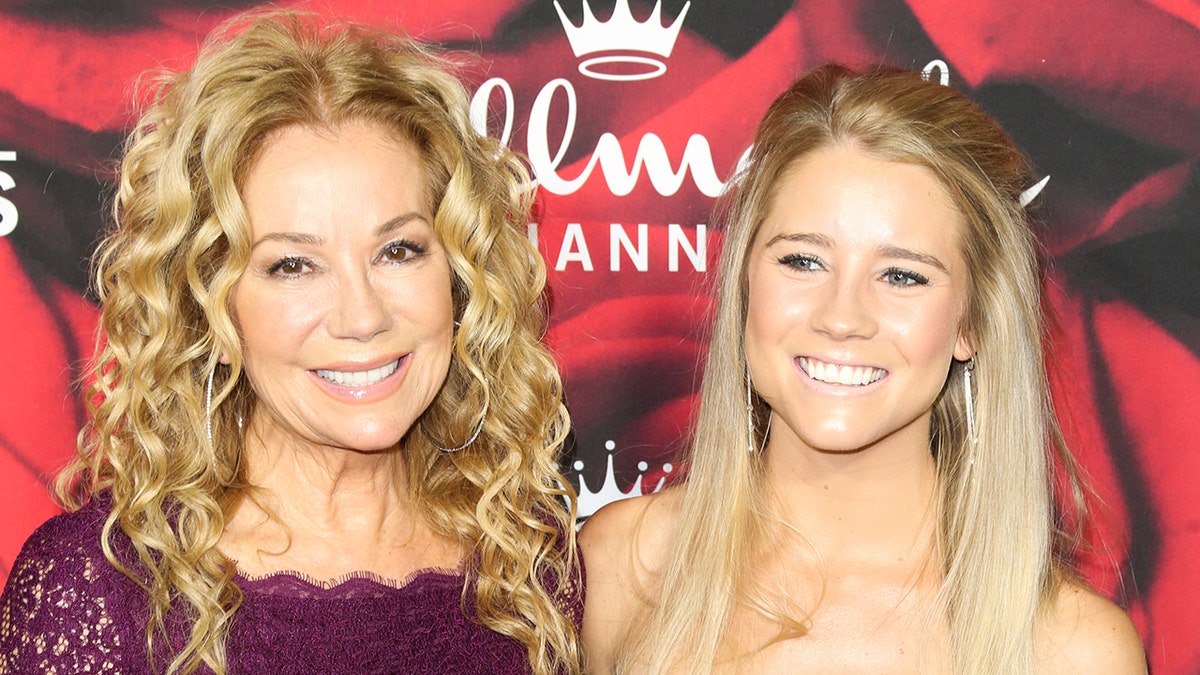 A close-up of Kathie Lee Gifford with her daughter at a Hallmark event.