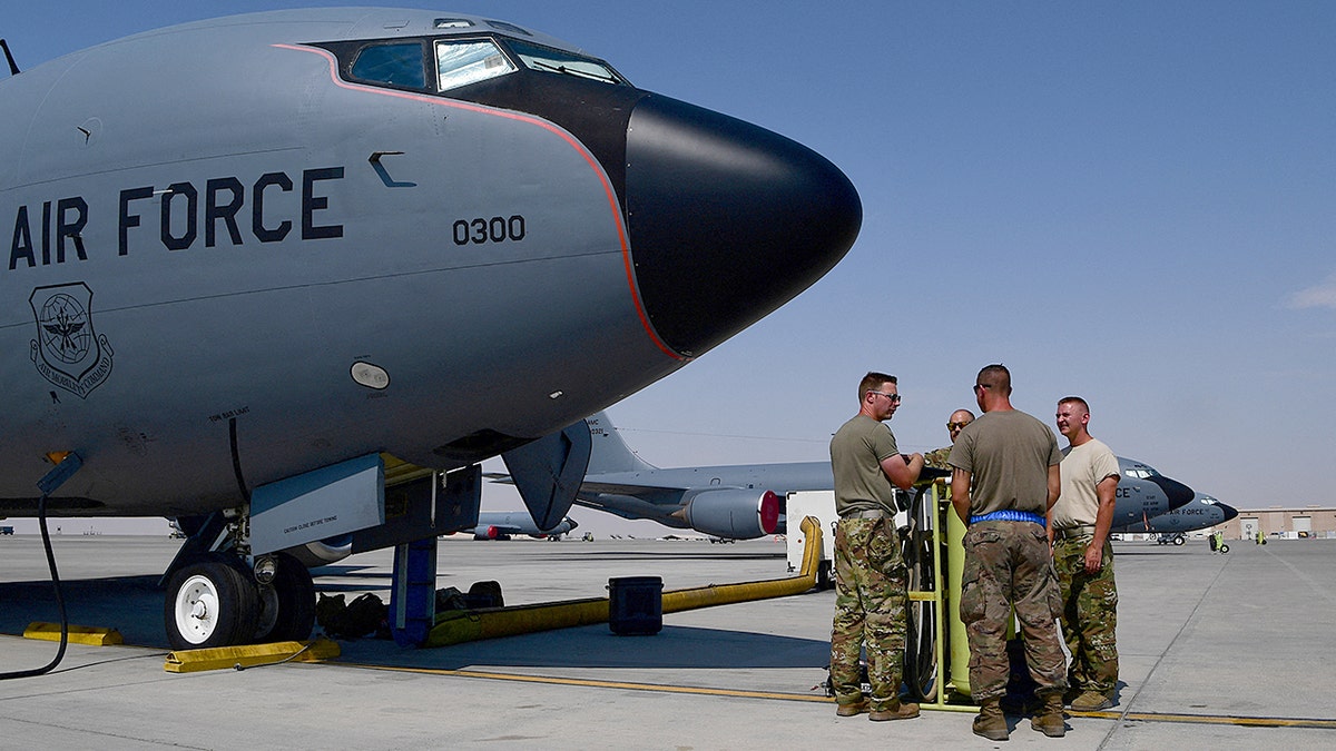6 US service members aboard refueling aircraft after mid-air collision causes crash in Iraq US KC-135 Stratotanker aircraft in Qatar