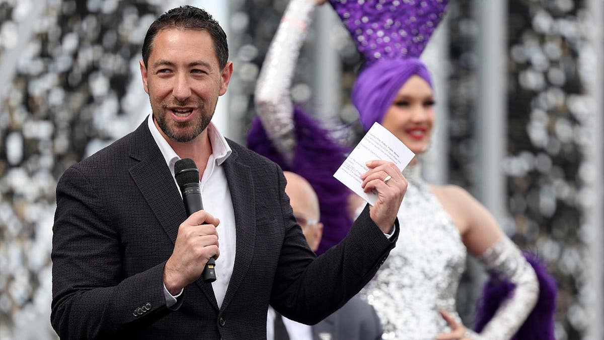 LVCVA board member Michael Naft speaking at a press conference in Las Vegas