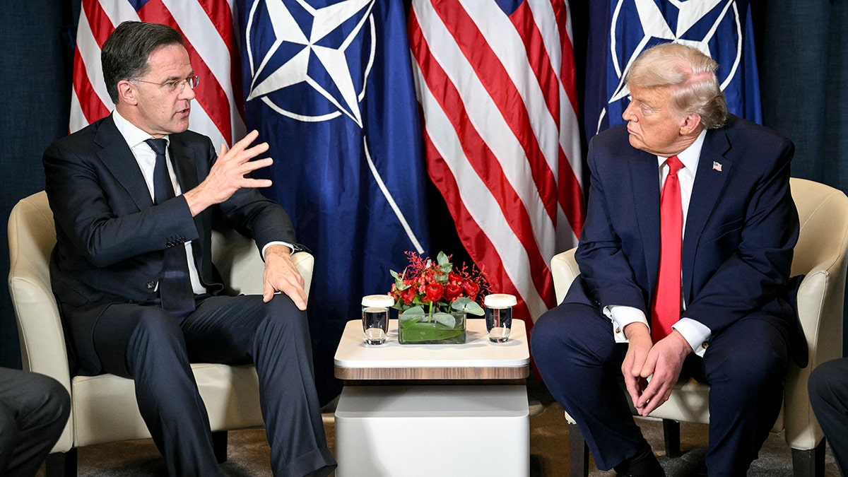 NATO Secretary-General Mark Rutte and U.S. President Donald Trump