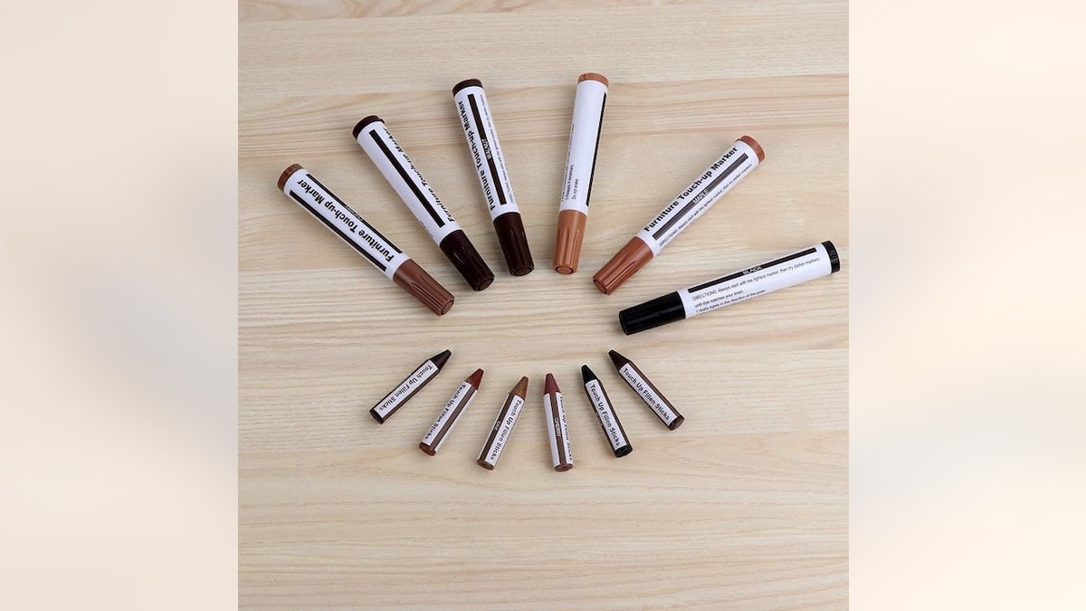 A quick fix for scratched wood.