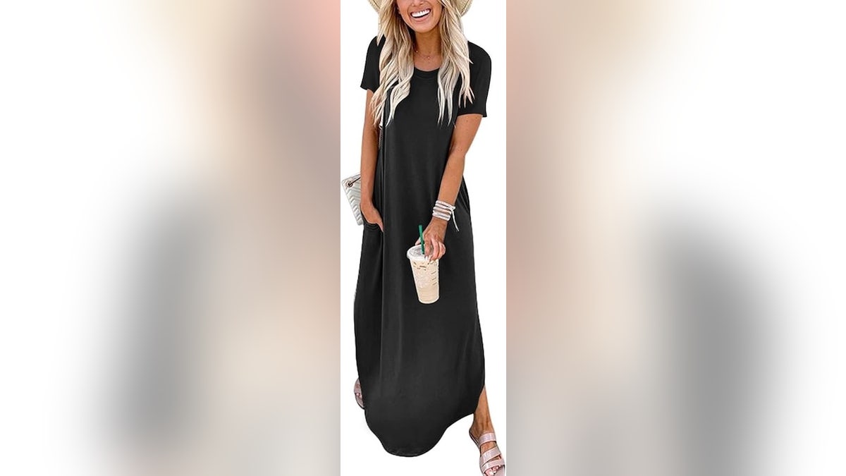 With a few accessories this dress can go from casual to dressed up.