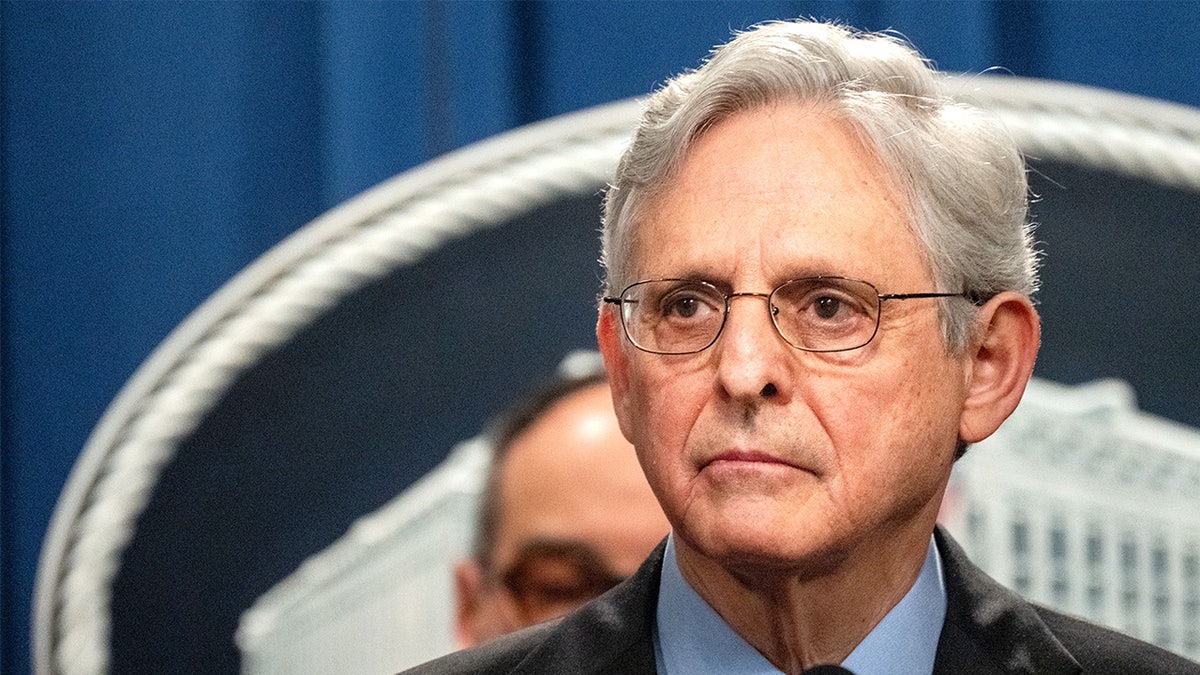 Attorney General Merrick Garland speaks at DOJ press conference.