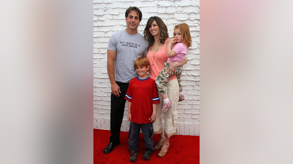 Michael Bergin and his wife, Joy Tilk at an event for "The Hot Mom's Handbook," in Los Angeles in April 2006.