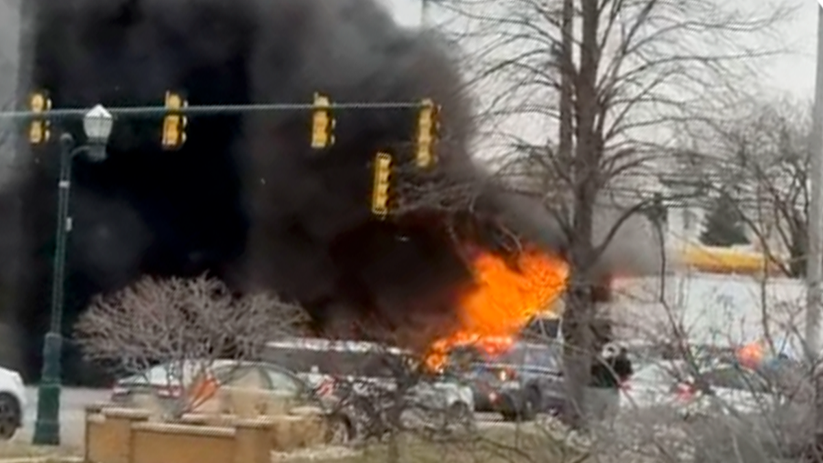 Hero police officers storm inferno to save 5 passengers from fireball crash