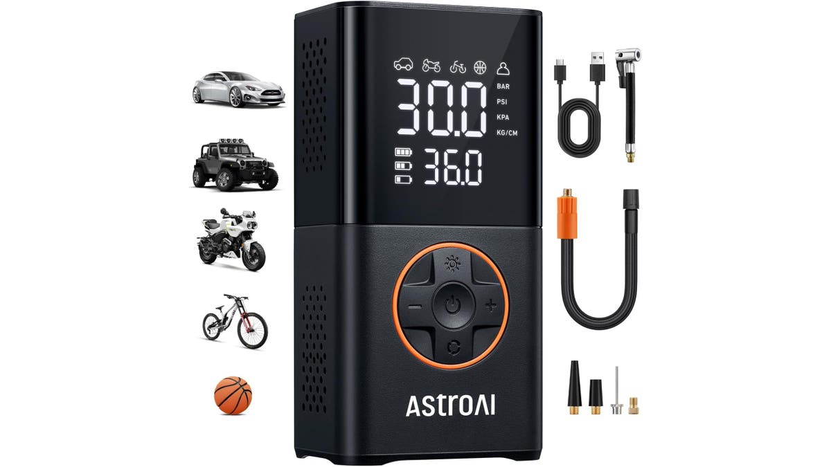 Pack this mini tire inflator on your next off-road adventure.