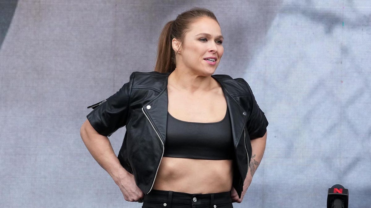 Ronda Rousey on stage