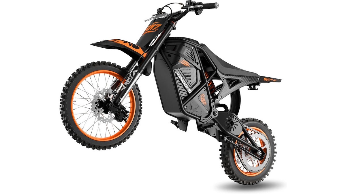 A powerful electric dirt bike for off-road trails.