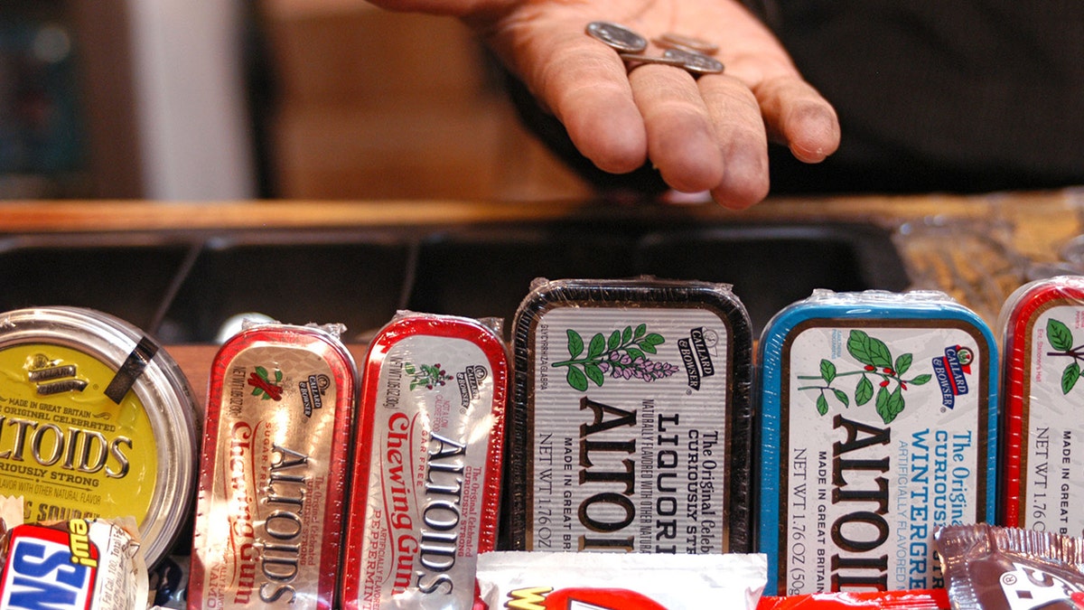 Altoids are for sale at a news stand in New York on November 15, 2004.