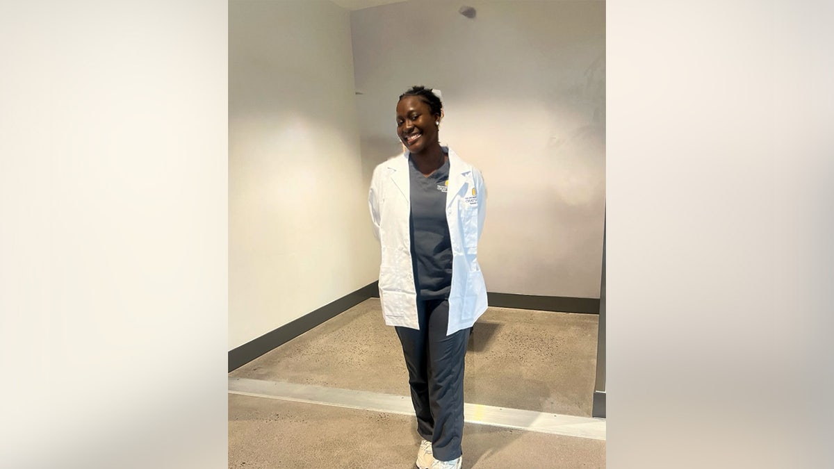 Oluwalayomi Fadero successful  nursing uniform