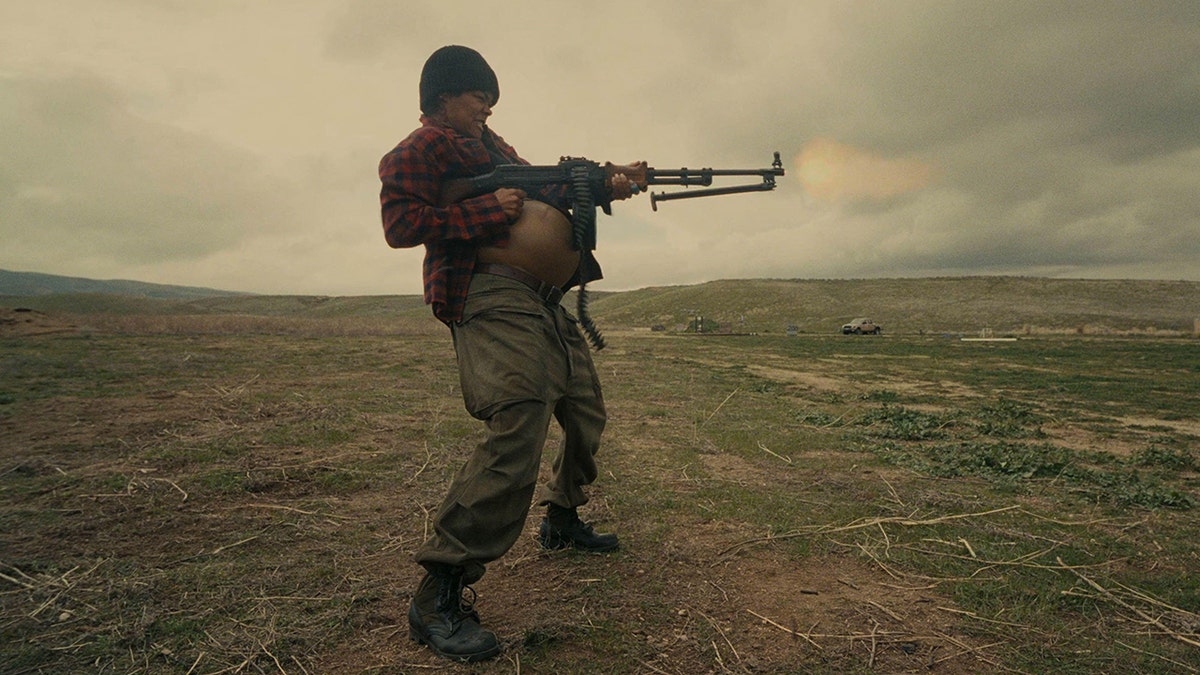 Teyana Taylor appearing in a scene from the film One Battle After Another.