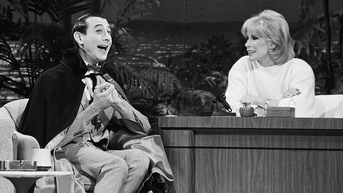 Paul Reubens on The Tonight Show when Joan Rivers was guest hosting in October 1985.