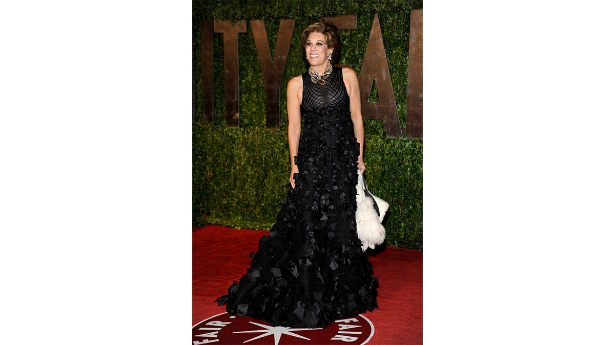 Peggy Siegal arriving at the Vanity Fair Oscar Party.