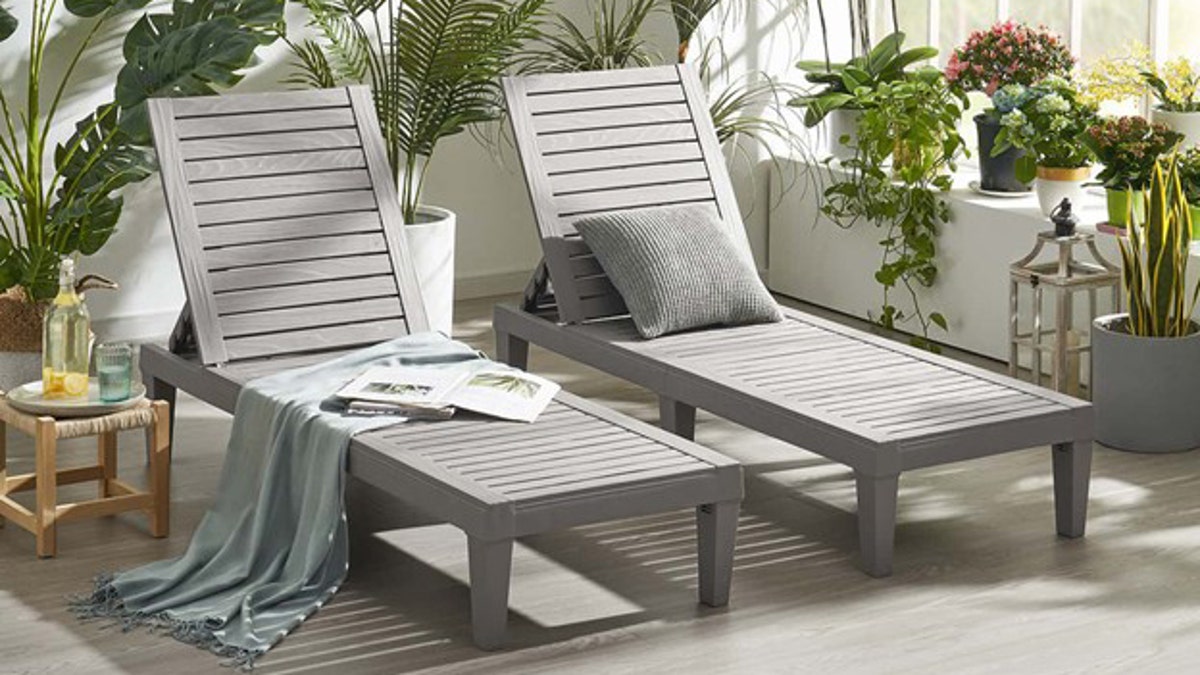 These water-resistant chairs won't fade in the sun. 