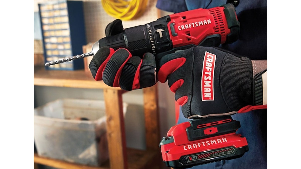 Tackle construction projects with a sturdy Craftsman drill. 