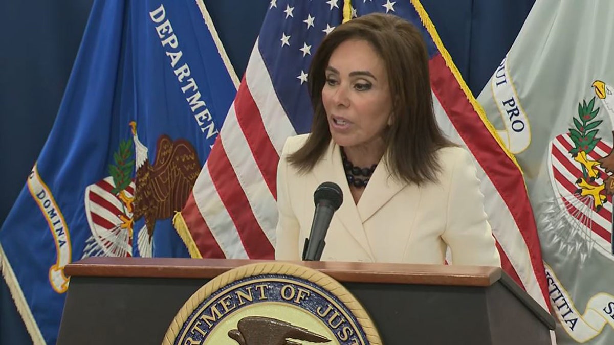 Boasberg blocks subpoenas against Fed Chair Jerome Powell U.S. Attorney for the District of Columbia Jeanine Pirro speaks during news conference, Friday, March 13, 2026.
