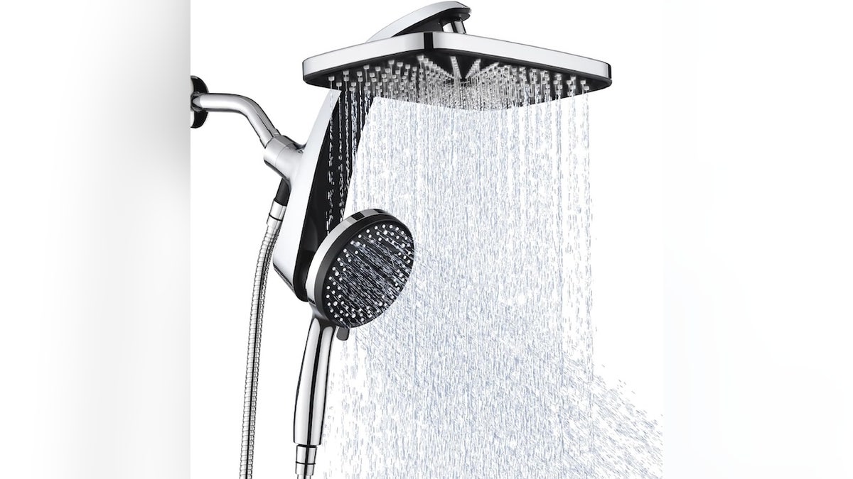 Enhance your shower experience with this strong-pressure shower head.
