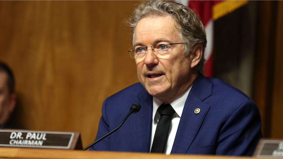 Sen. Rand Paul, R-Ky., speaks before a Senate hearing