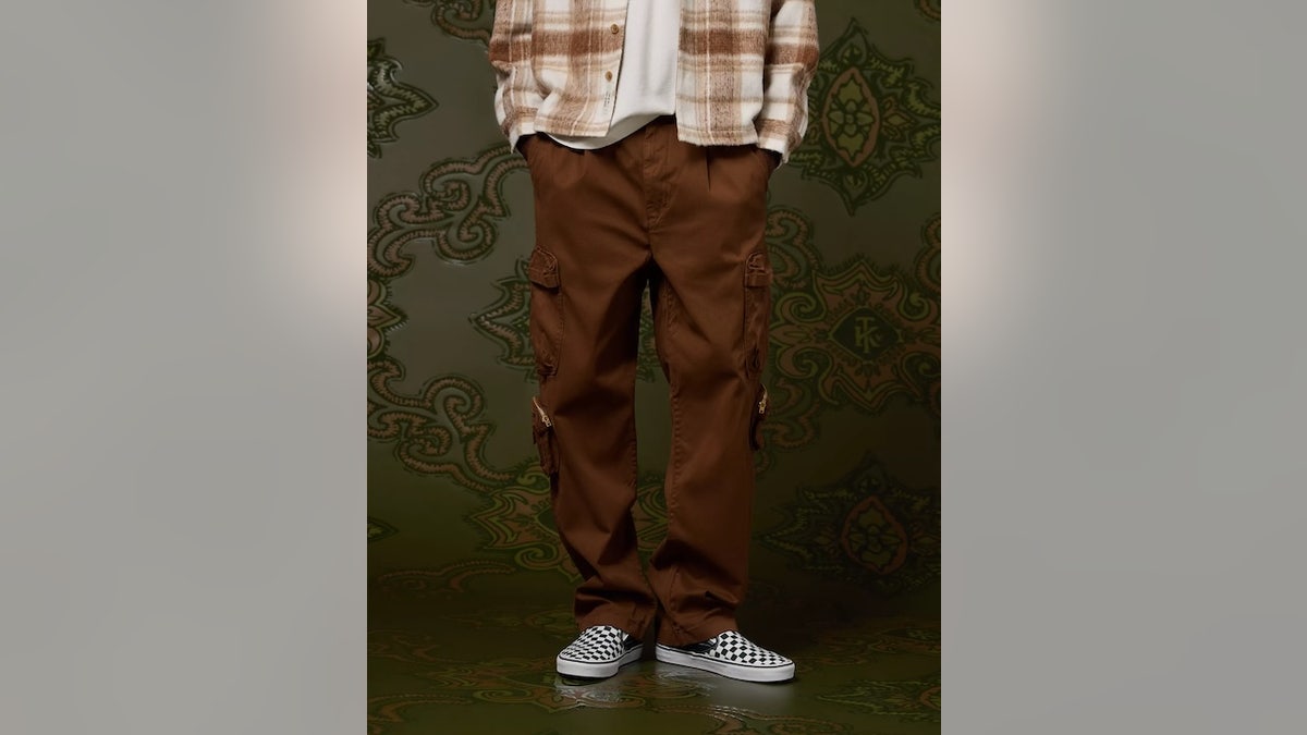 Elevate your look with pleated cargo pants.