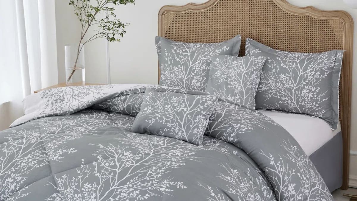 This set includes the decorative pillows.