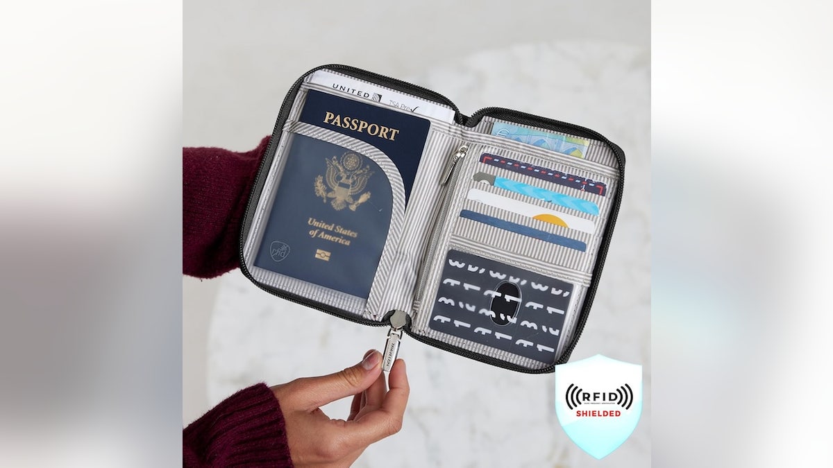Protect your passport and keep everything in one place.