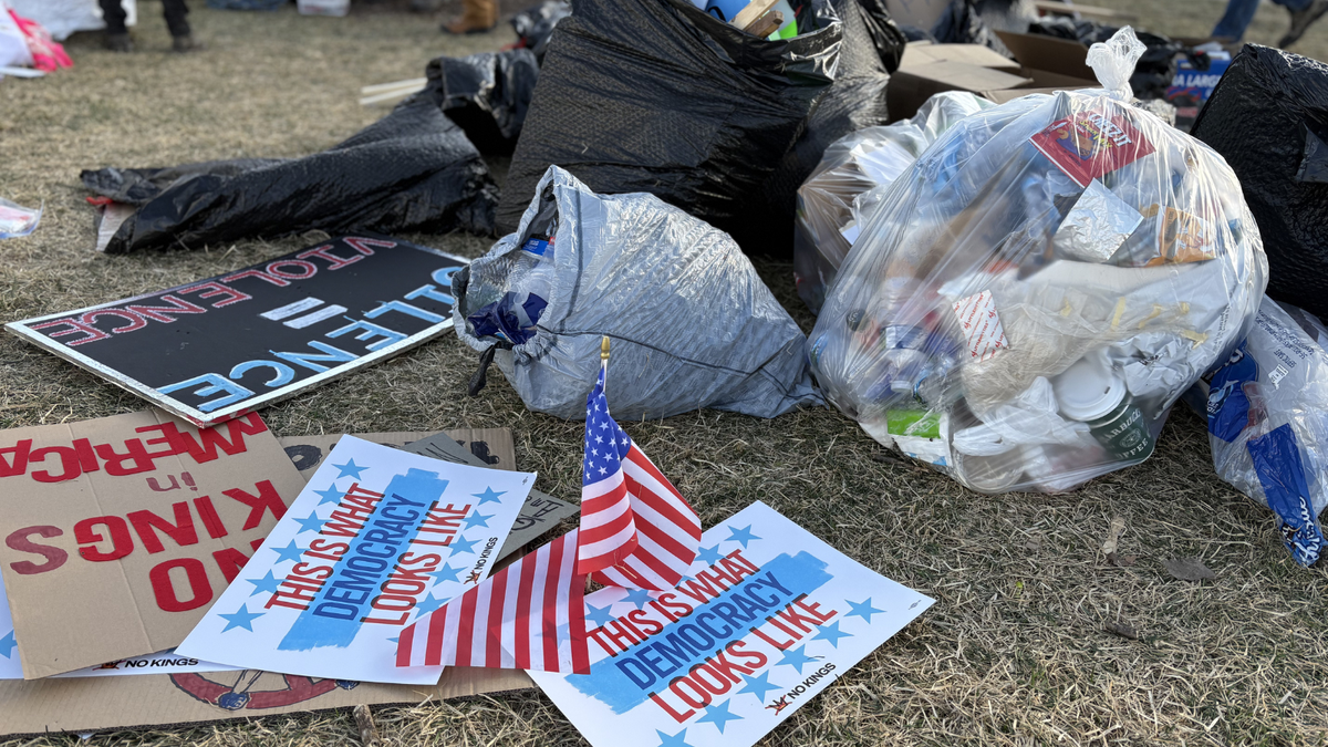 No Kings protest in Saint Paul, Minn.