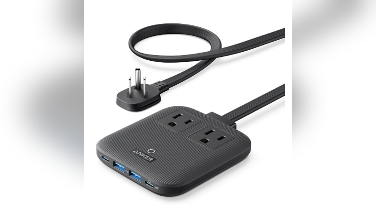 The ultra-compact power strip is easy to pack in your luggage. 