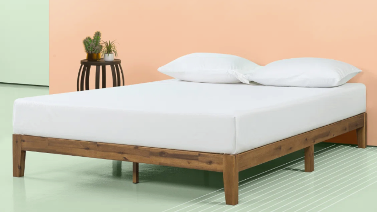 A solid wood frame with great support.