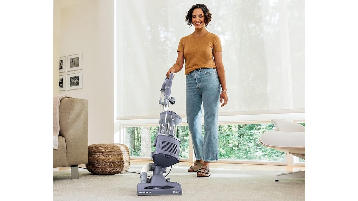 A simple click turns this vacuum into a handheld option.