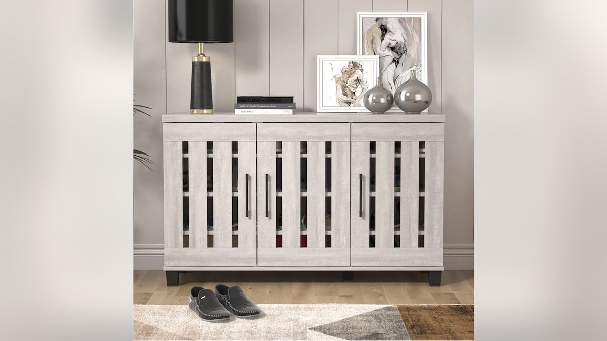 Store your shoes in this roomy cabinet.