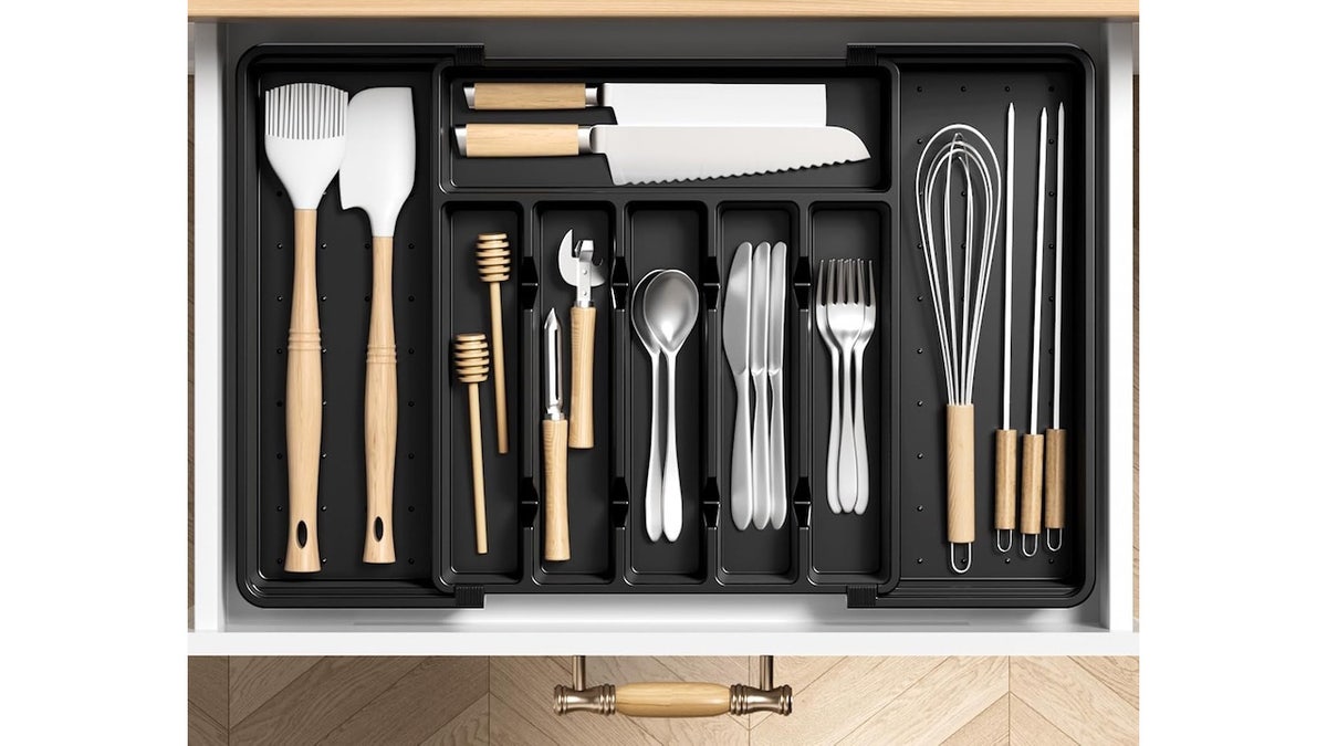 Maximize drawer space with this organizer.