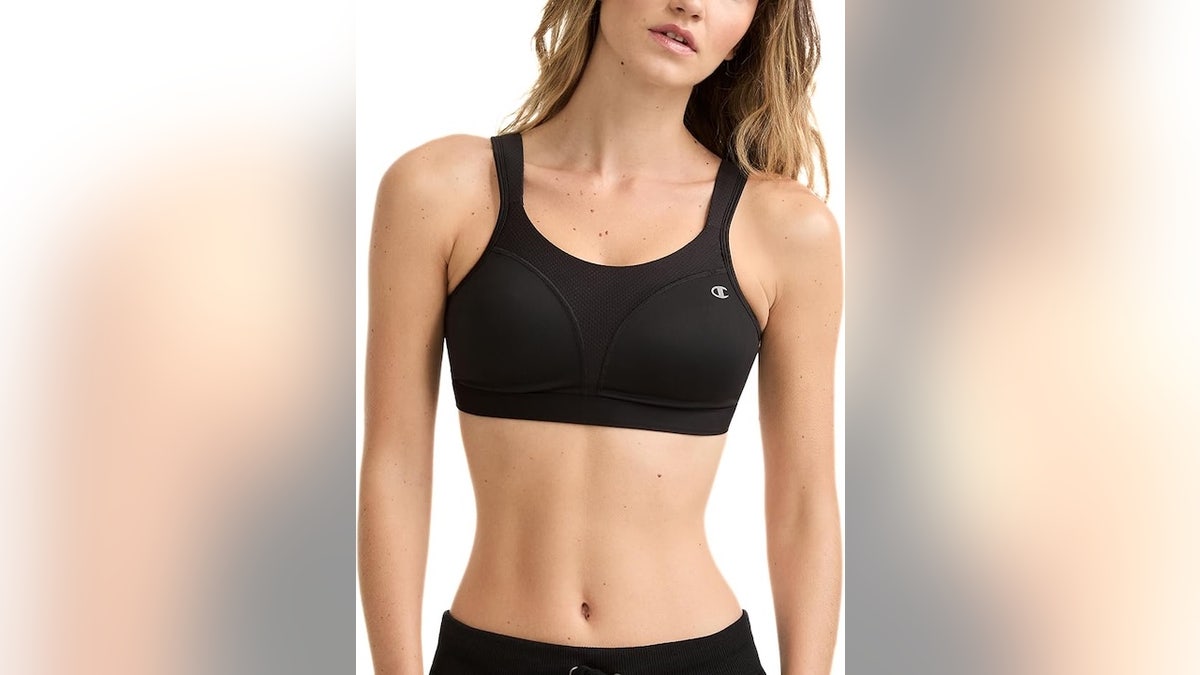 Pair high-intensity workout with this compression sports bra.
