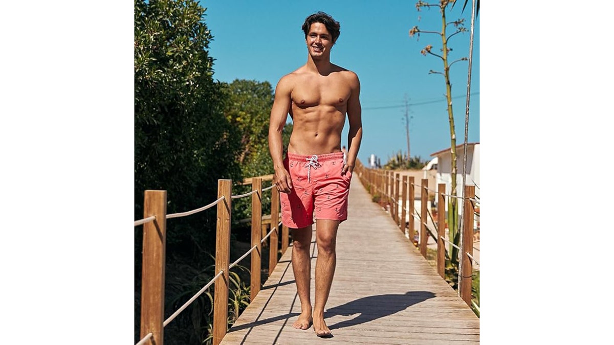 Wear these waterproof trunks on and off the beach.
