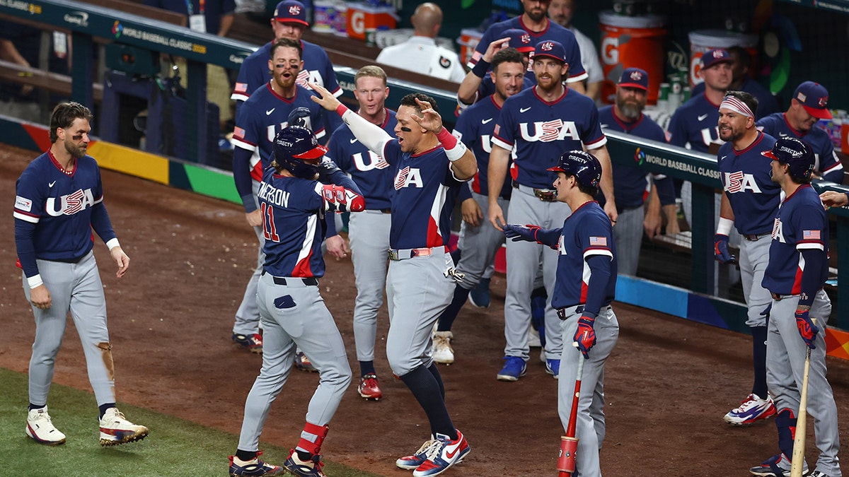 Team USA celebrating