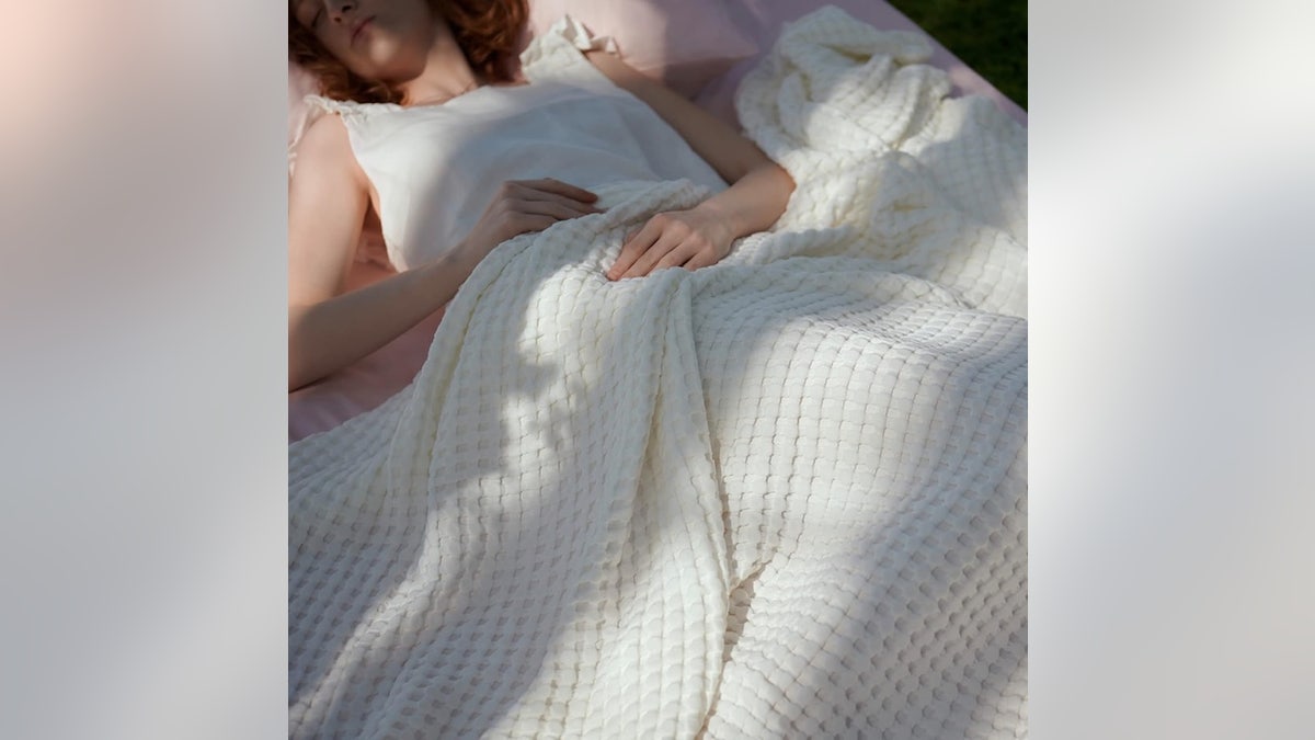 Swap heavy blankets for lighter ones.