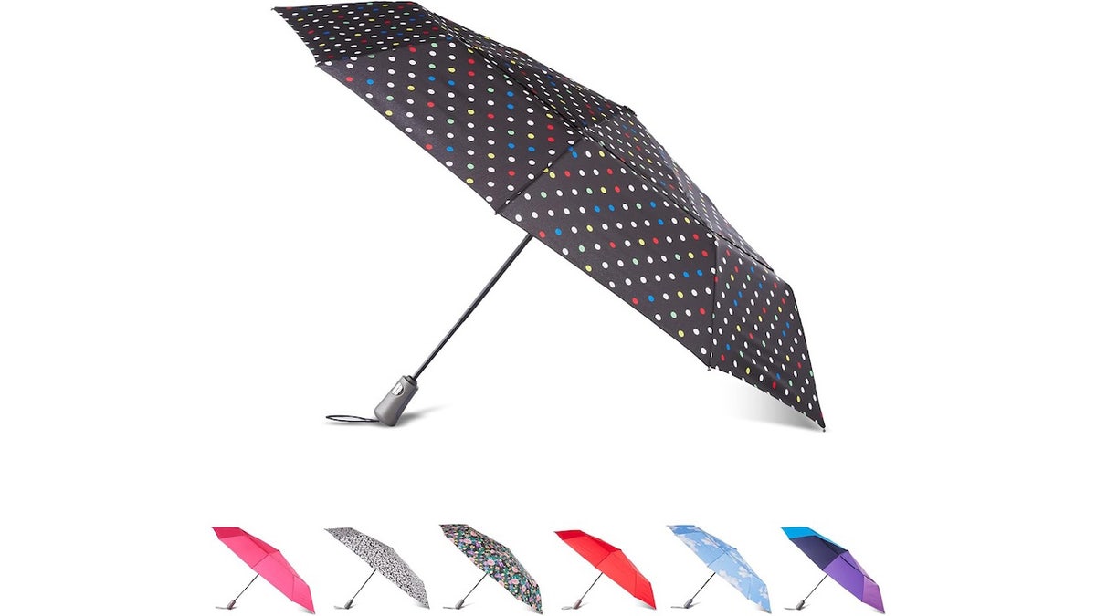 Be ready for rain with this compact umbrella.
