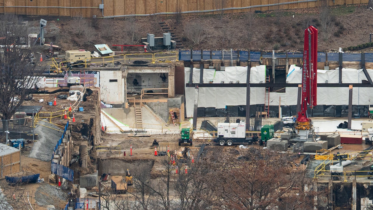 White House ballroom under contruction