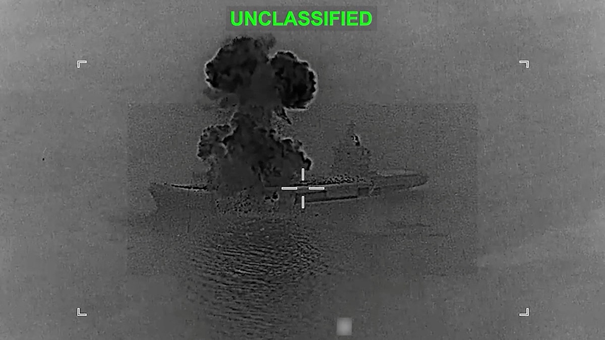 a declassified photo of an Iranian ship
