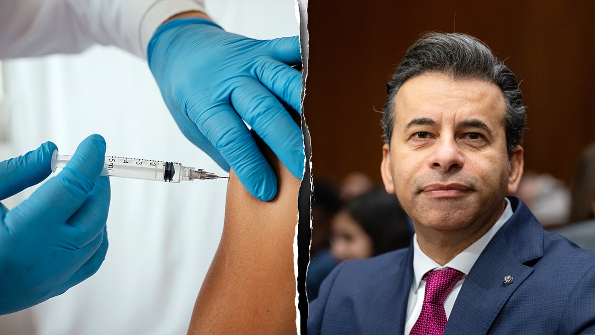 vaccination next to dr. marty makary