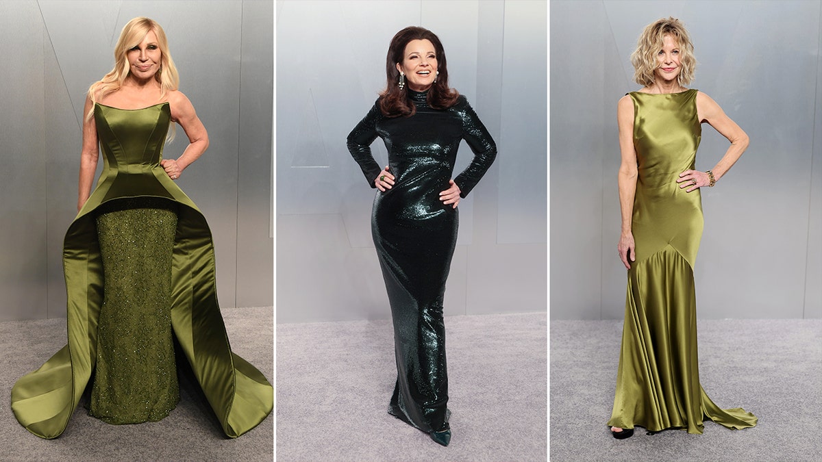 Donatella Versace, Fran Drescher, and Meg Ryan