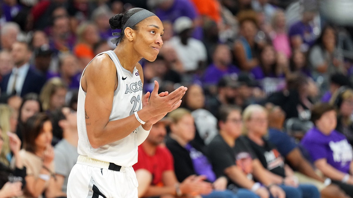 A'ja Wilson in the WNBA Finals