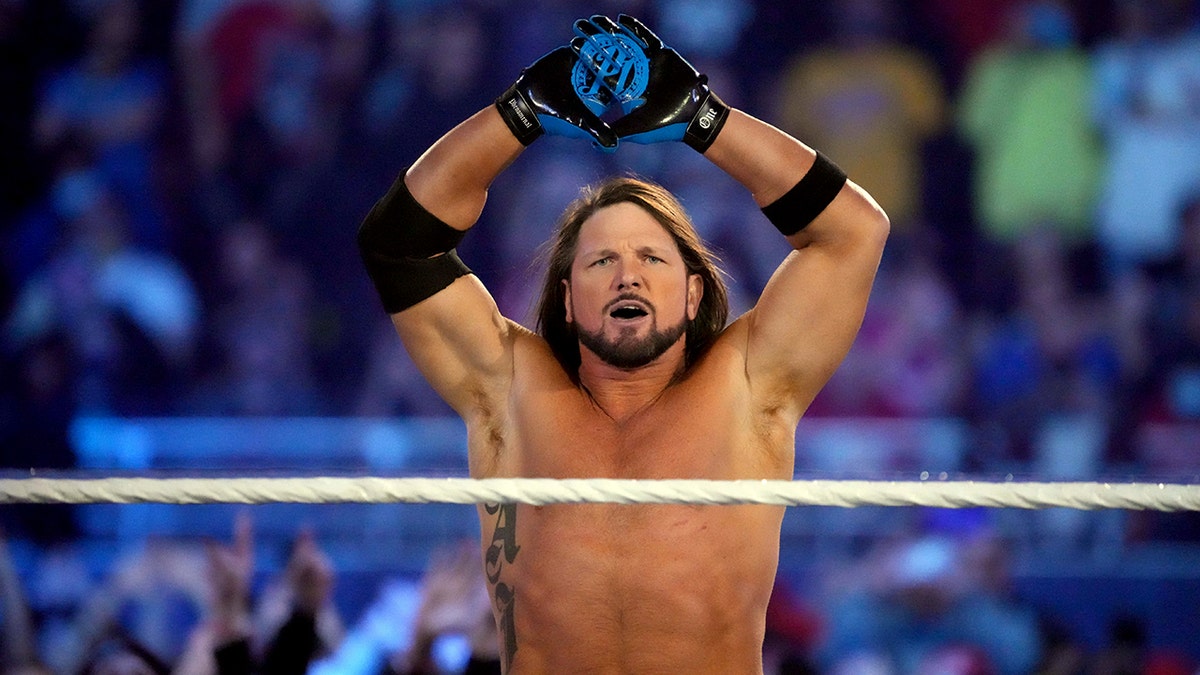 AJ Styles at the 2022 Royla Rumble
